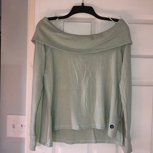 Abercrombie Off the Shoulder Long Sleeve Sweater